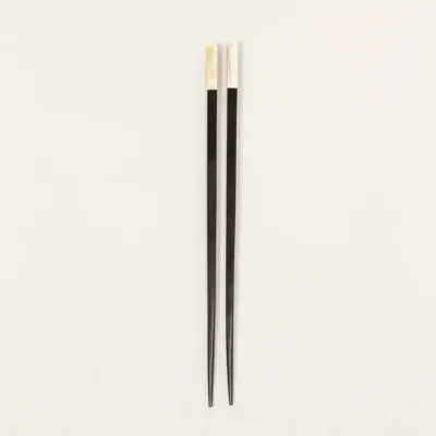 Kitchen utensils - Set of 6 pairs of chopsticks in ebony and bone - L INDOCHINEUR X RIVÊT