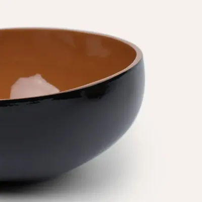 Bols - Bol coco laqué tabac et noir - L INDOCHINEUR X RIVÊT