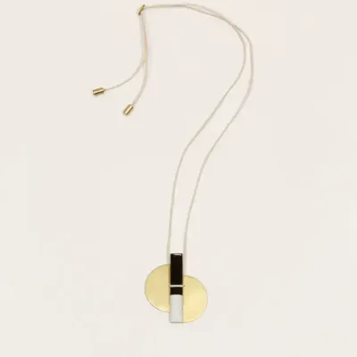 Jewelry - Stone & brass Ailes pendant - L INDOCHINEUR X RIVÊT