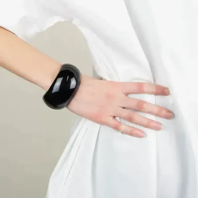 Bracelets - Bracelet ouvert bombé en sabot taille S - L INDOCHINEUR X RIVÊT