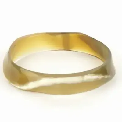 Bracelets - Irregular blond horn bracelet in Size L - L INDOCHINEUR X RIVÊT