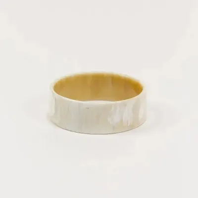 Bracelets - Flat bracelet in marbled black horn in Size L - L INDOCHINEUR X RIVÊT