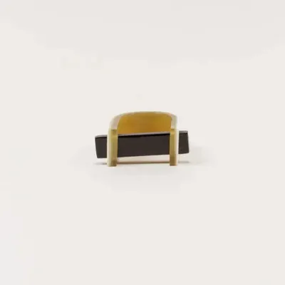 Jewelry - Canal ring in blond horn in Size L - L INDOCHINEUR X RIVÊT