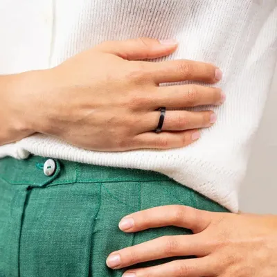 Bijoux - Bague Impasse en corne noire taille S - L INDOCHINEUR X RIVÊT