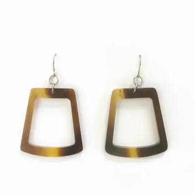 Bijoux - Boucles d'oreilles trapèzes en sabot - L INDOCHINEUR X RIVÊT