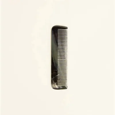 Hair accessories - Simple comb in black and white horn - L INDOCHINEUR X RIVÊT