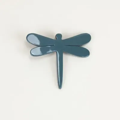 Brooches - Dragonfly brooch in horn and orange lacquer - L INDOCHINEUR X RIVÊT