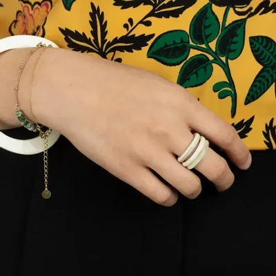 Jewelry - Set of 3 ivory clog rings in Size S - L INDOCHINEUR X RIVÊT