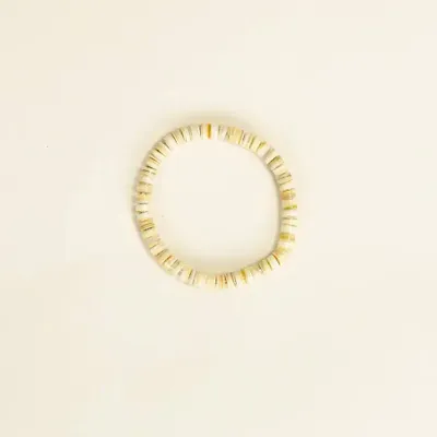 Bracelets - Bracelet élastique Pastilles carrées en sabot et laque - L INDOCHINEUR X RIVÊT