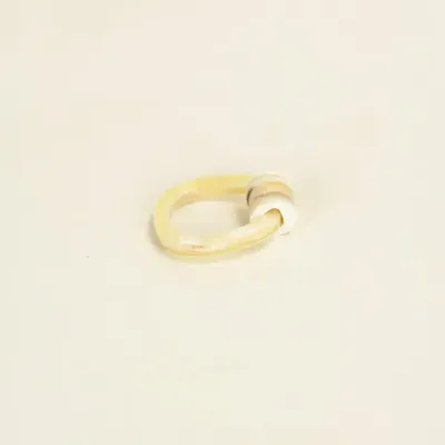 Bijoux - Bague Chouchou en corne blonde taille S - L INDOCHINEUR X RIVÊT