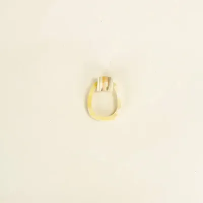 Bijoux - Bague Chouchou en sabot et laque tricolore taille S - L INDOCHINEUR X RIVÊT