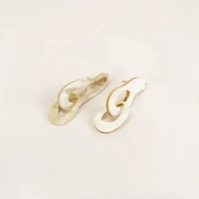 Jewelry - Blond horn Chaire earrings - L INDOCHINEUR X RIVÊT