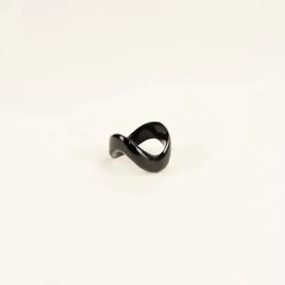 Jewelry - Onde ring in black and white horn size S - L INDOCHINEUR X RIVÊT