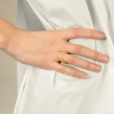 Jewelry - Onde ring in blond horn size M - L INDOCHINEUR X RIVÊT