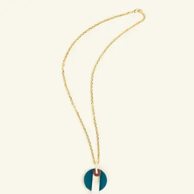 Jewelry - Ether pendant in horn and lacquer with black cord - L INDOCHINEUR X RIVÊT