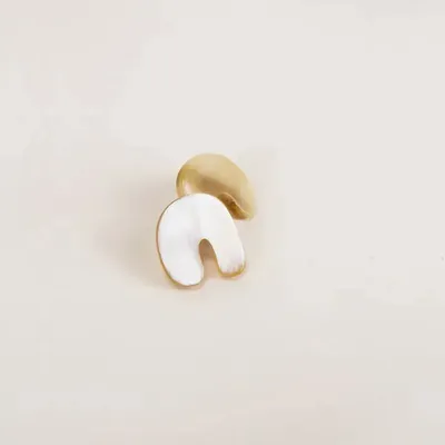 Bijoux - Boucles d'oreilles Sel en corne blonde - L INDOCHINEUR X RIVÊT