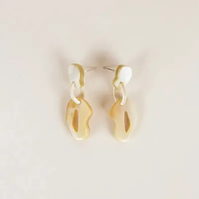 Jewelry - Blond horn Atome earrings - L INDOCHINEUR X RIVÊT