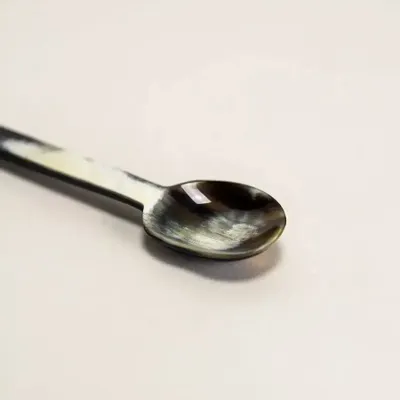 Kitchen utensils - Black and white horn and red lacquer jam spoon - L INDOCHINEUR X RIVÊT