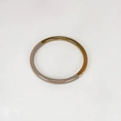 Bracelets - Single bangle in blond horn and yellow lacquer size S - L INDOCHINEUR X RIVÊT