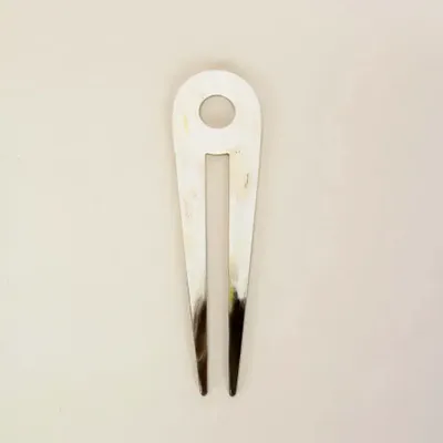 Barrettes - Double hairpin in blond horn - L INDOCHINEUR X RIVÊT