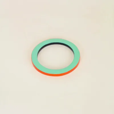 Bracelets - Bangle in horn with lacquer in orange and green, size S - L INDOCHINEUR X RIVÊT