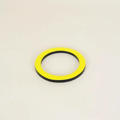 Bracelets - Jonc en corne et laque jaune taille L - L INDOCHINEUR X RIVÊT