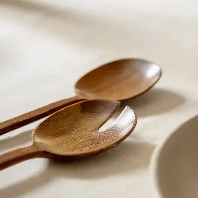 Kitchen utensils - Large Baguette cutlery in wood - L INDOCHINEUR X RIVÊT