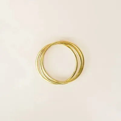 Bracelets - Set de 4 bracelets fins en laiton taille M - L INDOCHINEUR X RIVÊT