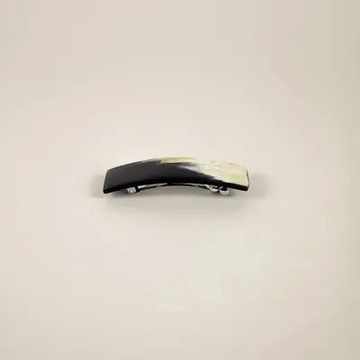 Barrettes - Barrette rectangulaire en corne blonde - L INDOCHINEUR X RIVÊT