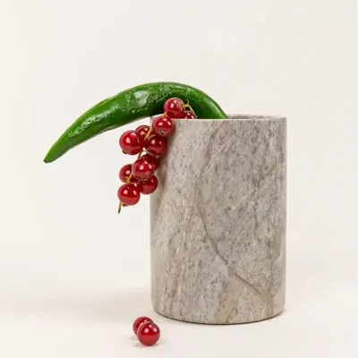 Caskets and boxes - Uranus vase in black stone - L INDOCHINEUR X RIVÊT