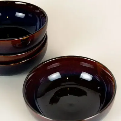 Bols - Set de 4 grands bols ecuelles Hoa Bien rouge, 500ml - L INDOCHINEUR X RIVÊT