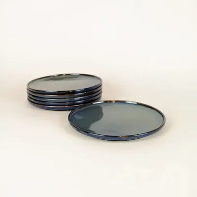Assiettes au quotidien - Set de 6 grandes assiettes Hoa Bien verte - L INDOCHINEUR X RIVÊT