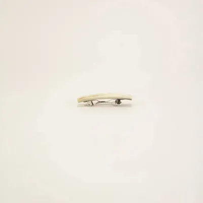 Barrettes - Mini rectangular hair clip in blond horn - L INDOCHINEUR X RIVÊT