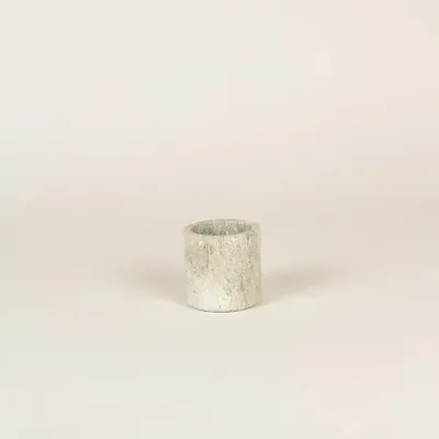 Caskets and boxes - Small cylindrical pot in grey marble - L INDOCHINEUR X RIVÊT