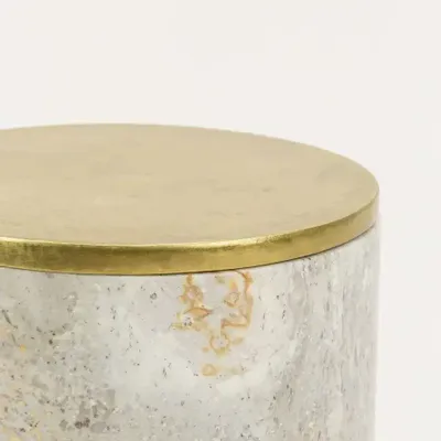 Caskets and boxes - Saturn brass and black marble box - L INDOCHINEUR X RIVÊT