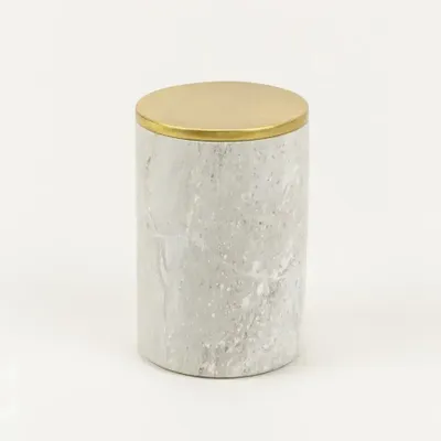 Caskets and boxes - Uranus box in brass and black marble - L INDOCHINEUR X RIVÊT