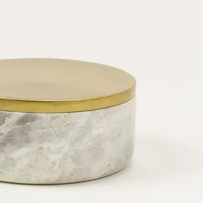 Coffrets et boîtes - Boîte Venus laiton et marbre noir - L INDOCHINEUR X RIVÊT