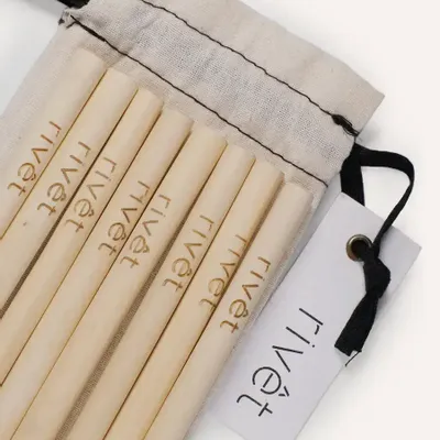 Kitchen utensils - Bamboo straw (by 10) - L INDOCHINEUR X RIVÊT