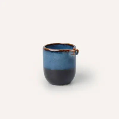 Kitchen utensils - Gravy pot, Hoa Bien jade light brown enamel - L INDOCHINEUR X RIVÊT