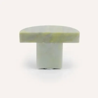 Accessoires à fixer - Patère demi disque, marbre jade verte, H - L INDOCHINEUR X RIVÊT