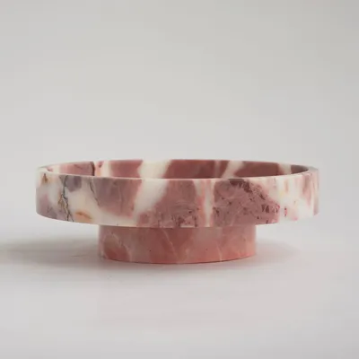Platter and bowls - 'CYCLO' PINK MARBLE BOWL - KIWANO CONCEPT