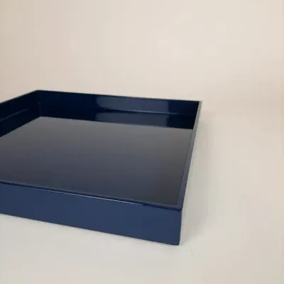 Bowls - Square tray lacquered, bright red - L INDOCHINEUR X RIVÊT