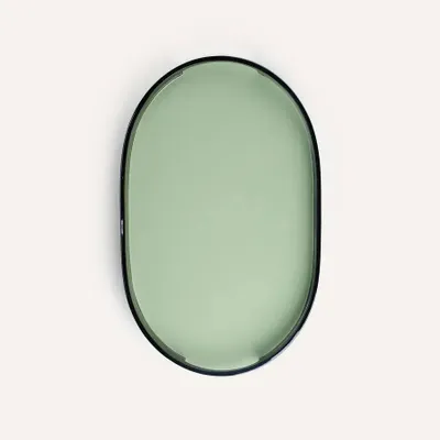 Bols - Set de 2 plateaux ovals 45 X 28 - 40 X 25 Jade/Noir et Noir/Jade - L INDOCHINEUR X RIVÊT