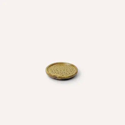 Assiettes au quotidien - Petite assiette coupelle dia. 10 cm, émail Hoa Bien vert foncé veiné (vendu par 6) - L INDOCHINEUR X RIVÊT