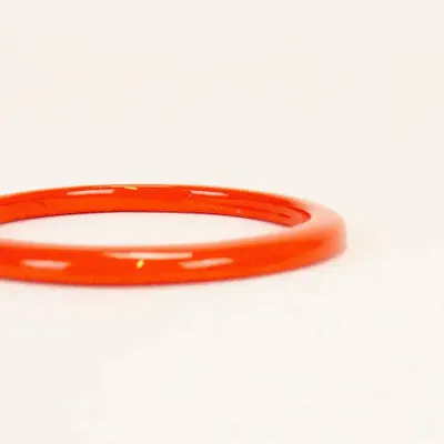 Bracelets - Bracelet quart de rond Tu Vi laque Rouge Feu taille S - L INDOCHINEUR X RIVÊT
