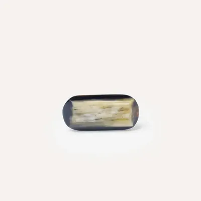 Accessoires à fixer - Bouton de meuble diamant oval, corne noire Africaine, J - L INDOCHINEUR X RIVÊT