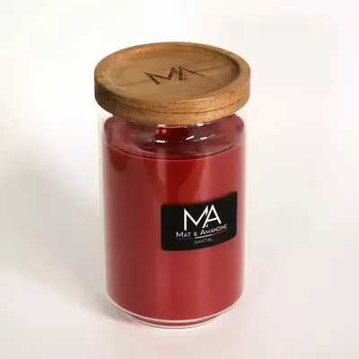 Decorative objects - SANTAL - Scented Candle (Large Jar) - MAT AMANDINE