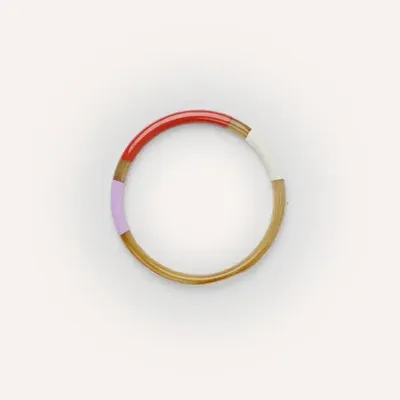 Bracelets - Round thin bracelet tricolor lacquer, size M - L INDOCHINEUR X RIVÊT