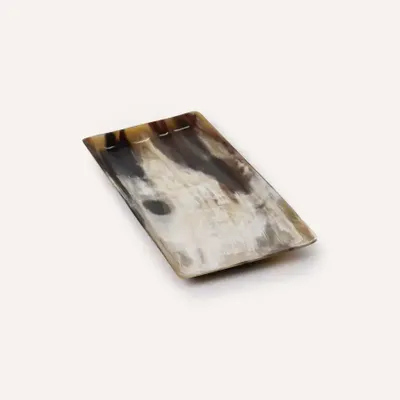 Plateaux - Grand plateau rectangulaire en corne blonde Africaine - L INDOCHINEUR X RIVÊT