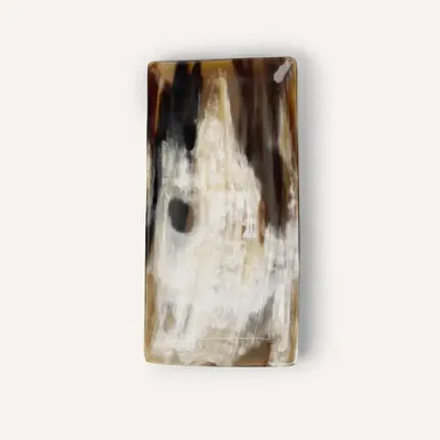 Plateaux - Grand plateau rectangulaire en corne blonde Africaine - L INDOCHINEUR X RIVÊT